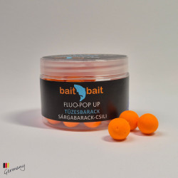 Fluo Pop Up Boilie (14mm): Hot Peach  -  50g