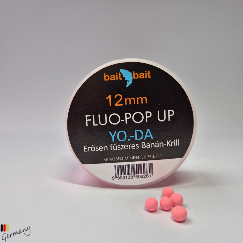 Fluo Pop Up Boilie (12mm): Yoda  -  30g