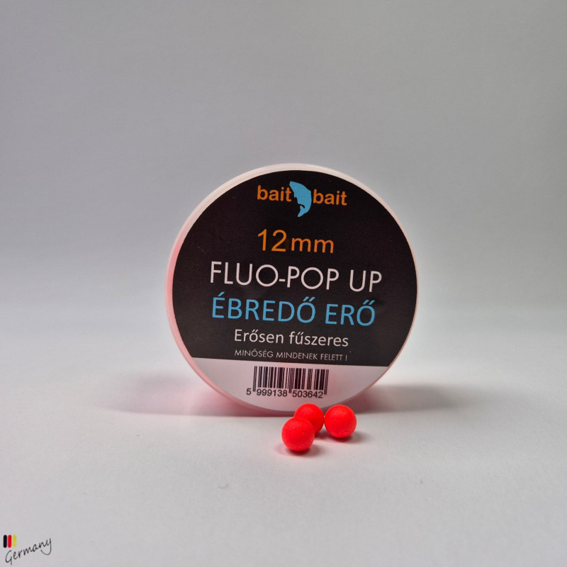 Fluo Pop Up Boilie (12mm): Ébredő Erő -  30g