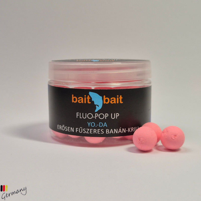 Fluo Pop Up Boilie (14mm): Yoda  -  50g