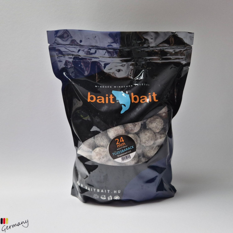 Gesalzene Boilie: Tüzes Barack - 24mm 1.0kg