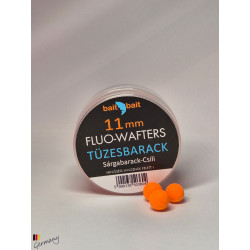 Fluo Wafters Boilie (11m): Tüzes Barack -  20g