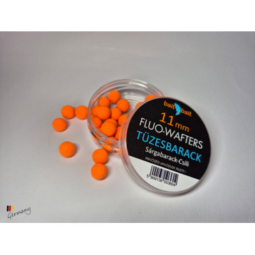 Fluo Wafters Boilie (11m): Tüzes Barack -  20g